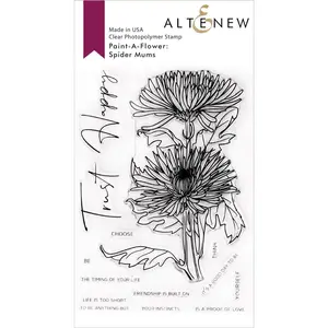 Paint-A-Flower: Spider Mums Outline Stamp Set