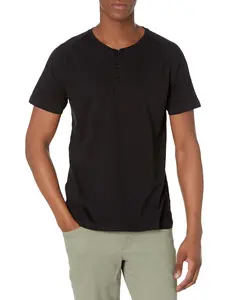 Black Slub Henley