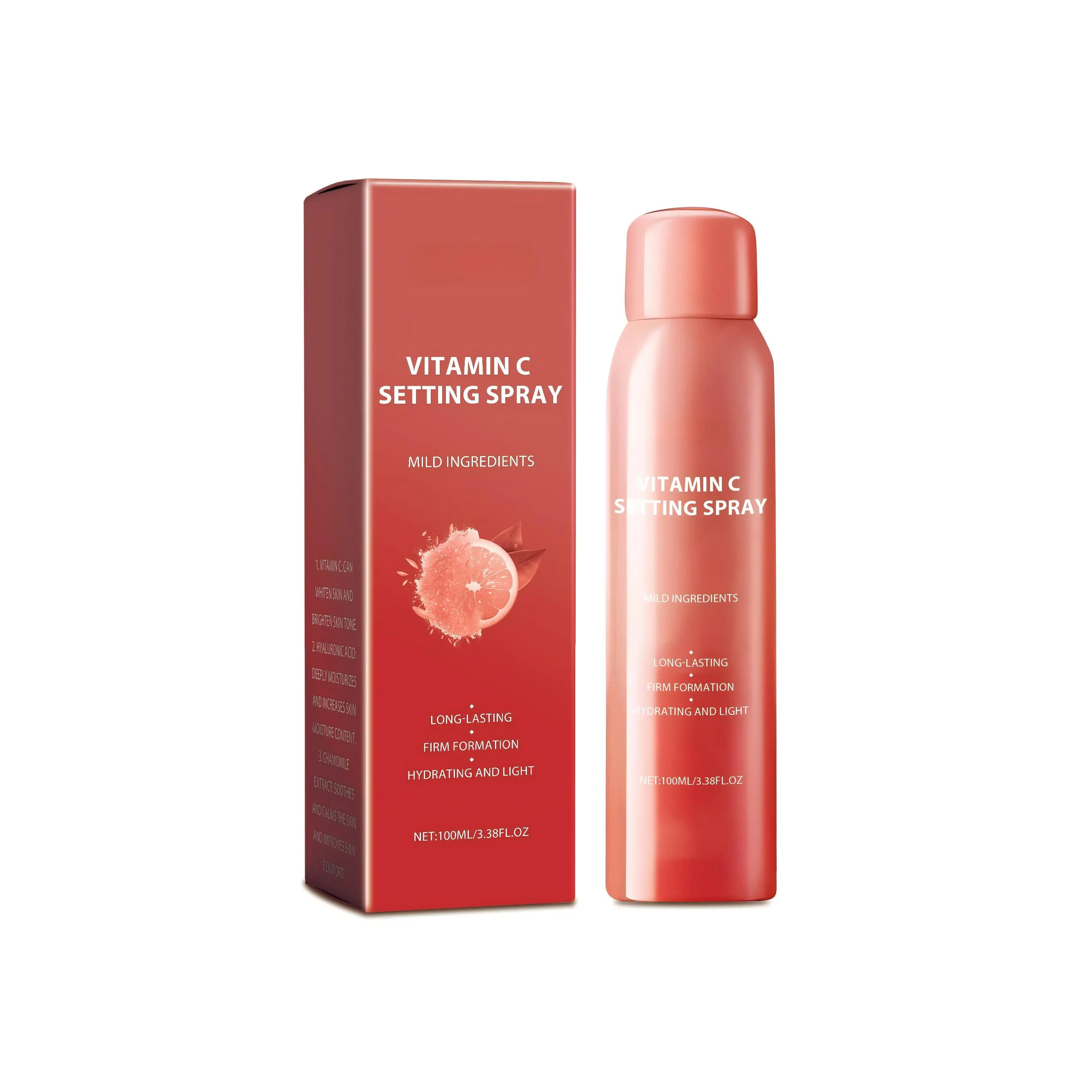 Makeup Fixing Spray with Vitamin C, Hyaluronic Acid & Chamomile Extract - Hydrating, Anti-Aging, Long-Lasting Formula, 3.38 FL OZ