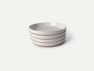 Rimmed & Flat Pasta Dishes - Set of 4