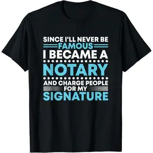 Notary Signature Mobile Notary Public T-Shirt