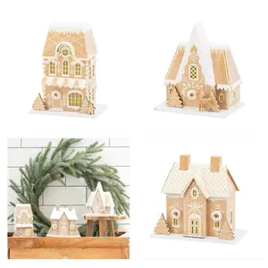 My Minds Eye Christmas Villages GINGERBREAD Line Brand New Releases YOU CHOOSE Holiday Decor with Battery Powered Light and Glitter Accents
