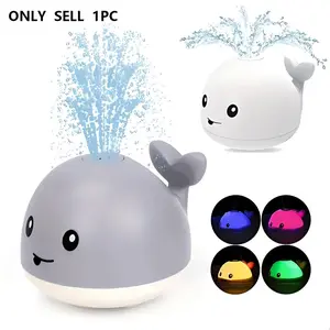 Cartoon Whale Design Water Sprayer Toy, 1 Count Cute Water Sprayer Toy with LED Light, Summer Swimming Pool Toy for Kids
