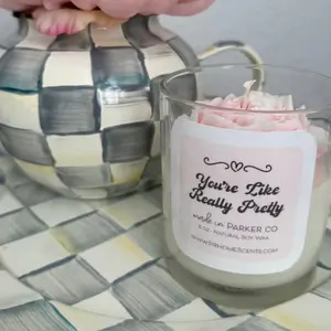 You're Like Really Pretty floral 8 oz soy wax candle