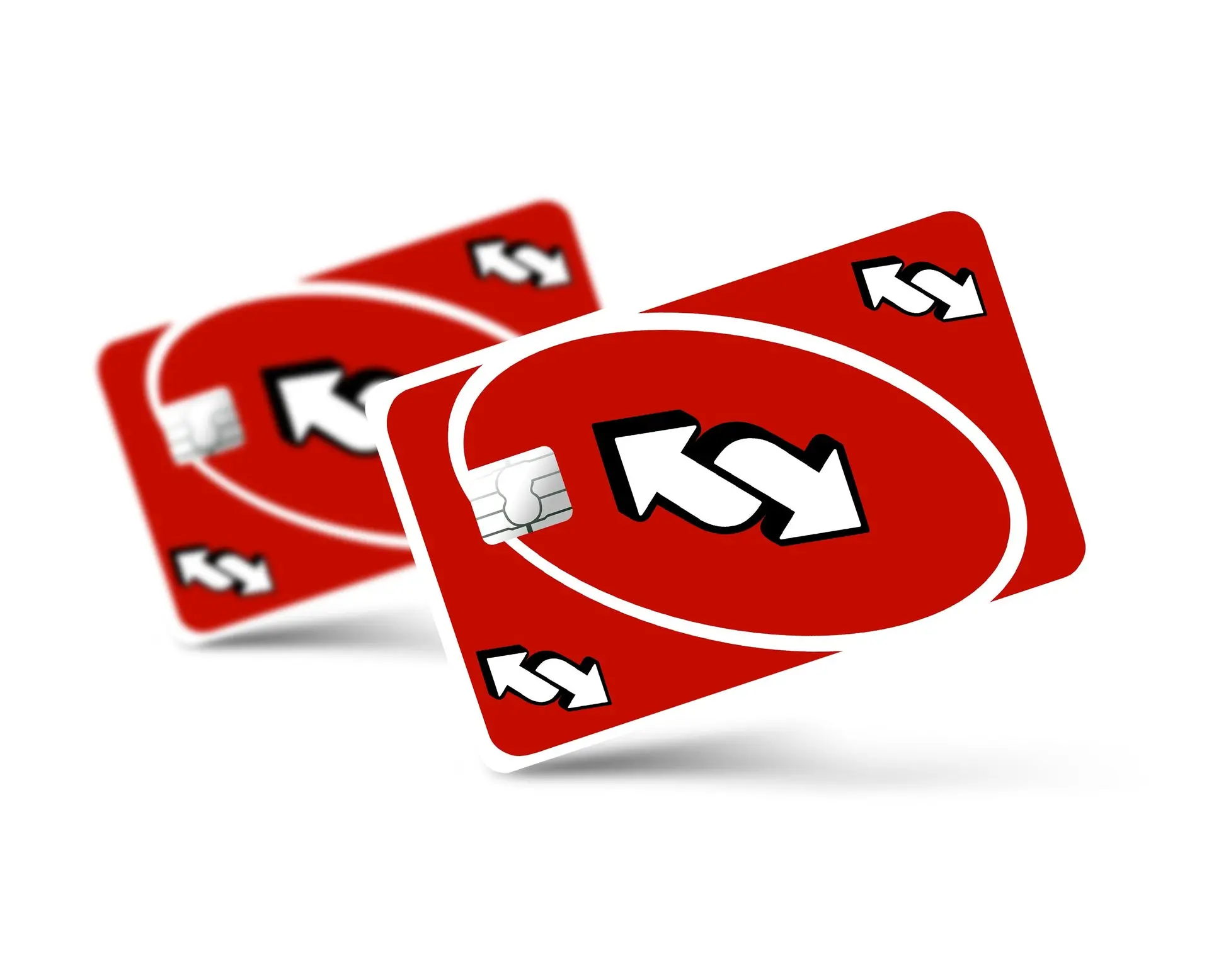 Uno Reversed Red Credit Card Skin, Cute Anime Lover Card Skin, Gift for Her