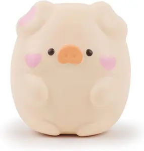4.3" Squishies Toy Shy Pig Kawaii Soft Squishies Animals Toy Slow Rised Squeeze Piggy Squish Stress Relief for Kid Adult Toys