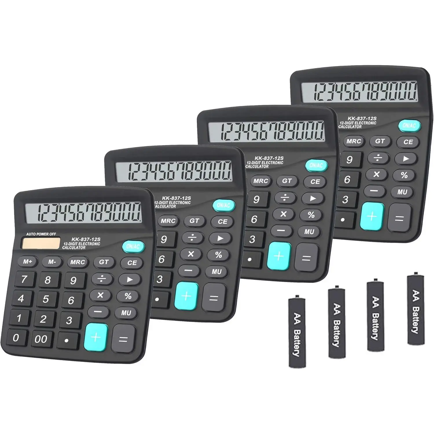 Black,Pack of 4