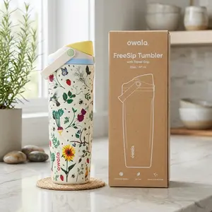Owala FreeSip 30oz Insulated Water Bottle - Color Drop Sway Mother's Day Garden Limited Edition Pastel Aesthetic Travel Mug