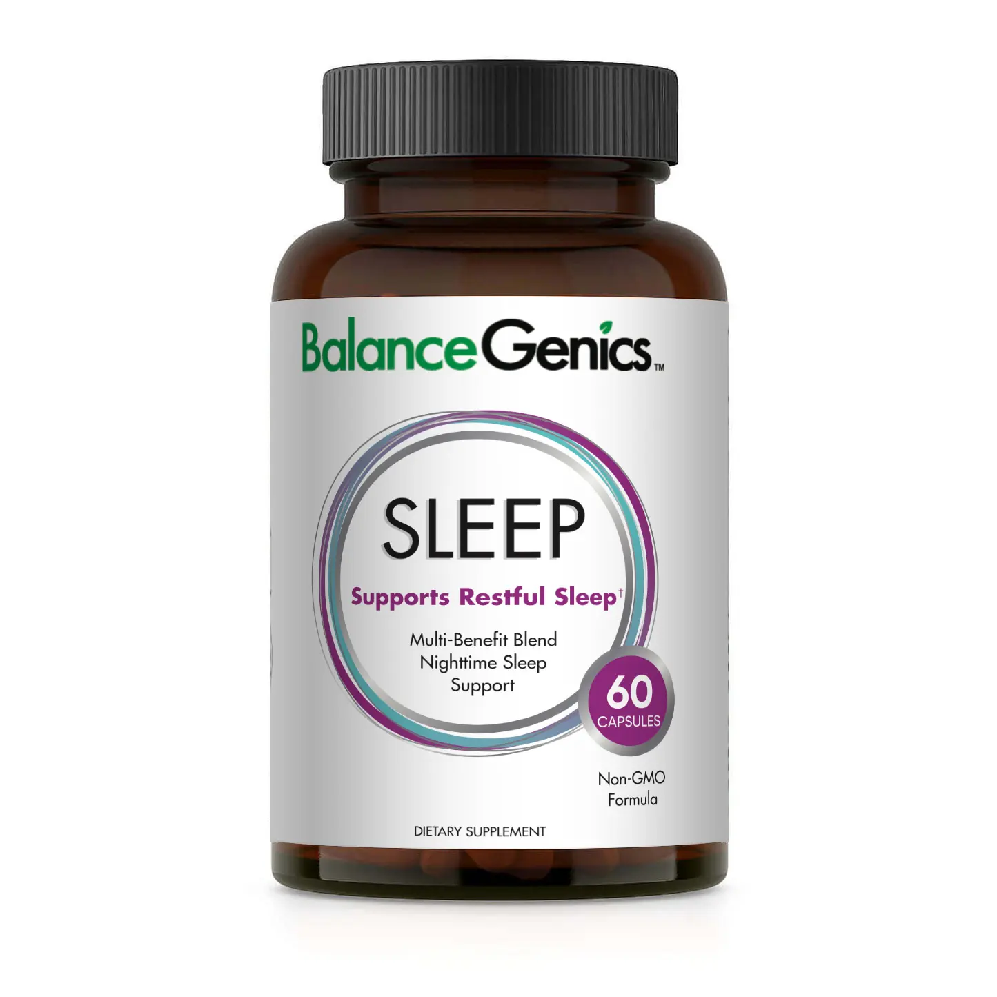 BalanceGenics Natural Sleep Formula (GABA) - Multi-Benefit Blend - Non-Habit Forming - GABA, MAGNESIUM, 5-HTP, L-THEANINE, MUCUNA PRURIENS SEED, PHELLODENDRON BARK POWDER AND MELATONIN - Herbal Sleeping Pills - Made in USA health