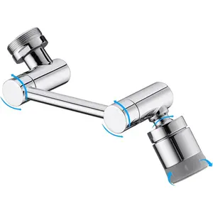 1080?Swivel Faucet Extender, Sink Water Faucet Aerator Extension, 2-Flow Sprayer Faucet , Faucets Bubbler for Kitchen and Bathroom Sink Faucet, Tap Adjustment for  Washing,