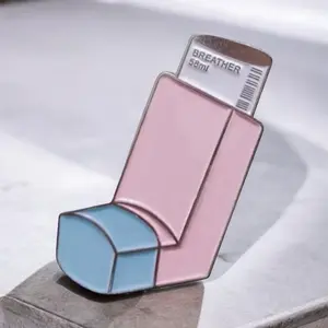 Inhaler Enamel Pin for Nurses and Respiratory Therapists - Perfect Accessory for Healthcare Professionals