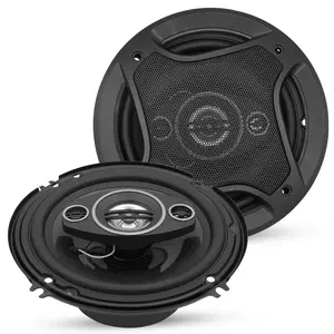 5Core Coaxial Car Door Speakers 6” Pair 500W 4Ohm 2 Way Component Subwoofer Audio w Super Tweeter