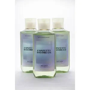 CONFETTI DAYDREAM Bath & Body Works Body Wash 3-Pack - 10 oz Each