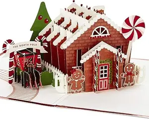 Signature Paper Wonder Pop Up Christmas Card (Gingerbread)