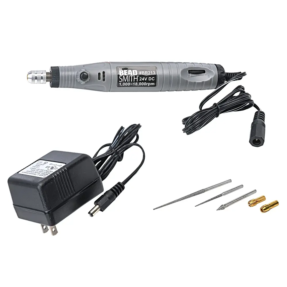 JTV Diamond Tipped 24V Bead Reamer with 3 Attachments