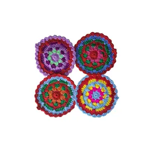 Hand Knitted Pan Pads – Heat Resistant Cotton Trivets for Pots & Pans, Durable Kitchen Pads, Handmade Gift Coasters Sturdy