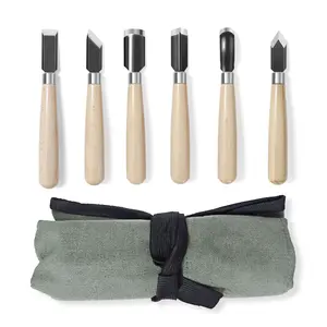 Wood Carving Tool Set - Chisel Set with Canvas Case, Wood Carving Chisels Set Woodworking for Adults, Wood Whittling Knives Tools Set for Beginners, Hobbyists and Professionals