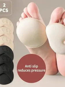 Breathable Comfort Foot Pads, Invisible Half-Insole, Anti-Slip Shock Absorption, Soft Fabric, Provides Foot Cushioning, Breathable