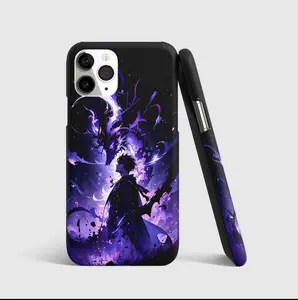 Dark Shadow Anime Phone Case, Solo Leveling Inspired Cover, Shadow Warrior Aesthetic iPhone Case, Cool Anime Protective Case