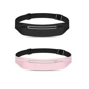 2 Pack Seamless Lycra Sports Waist Bag, Ultra Light Breathable Elastic Phone Pouch, Vibrant Multi-Color Options, Affordable Practical Fanny Pack for Running & Fitness
