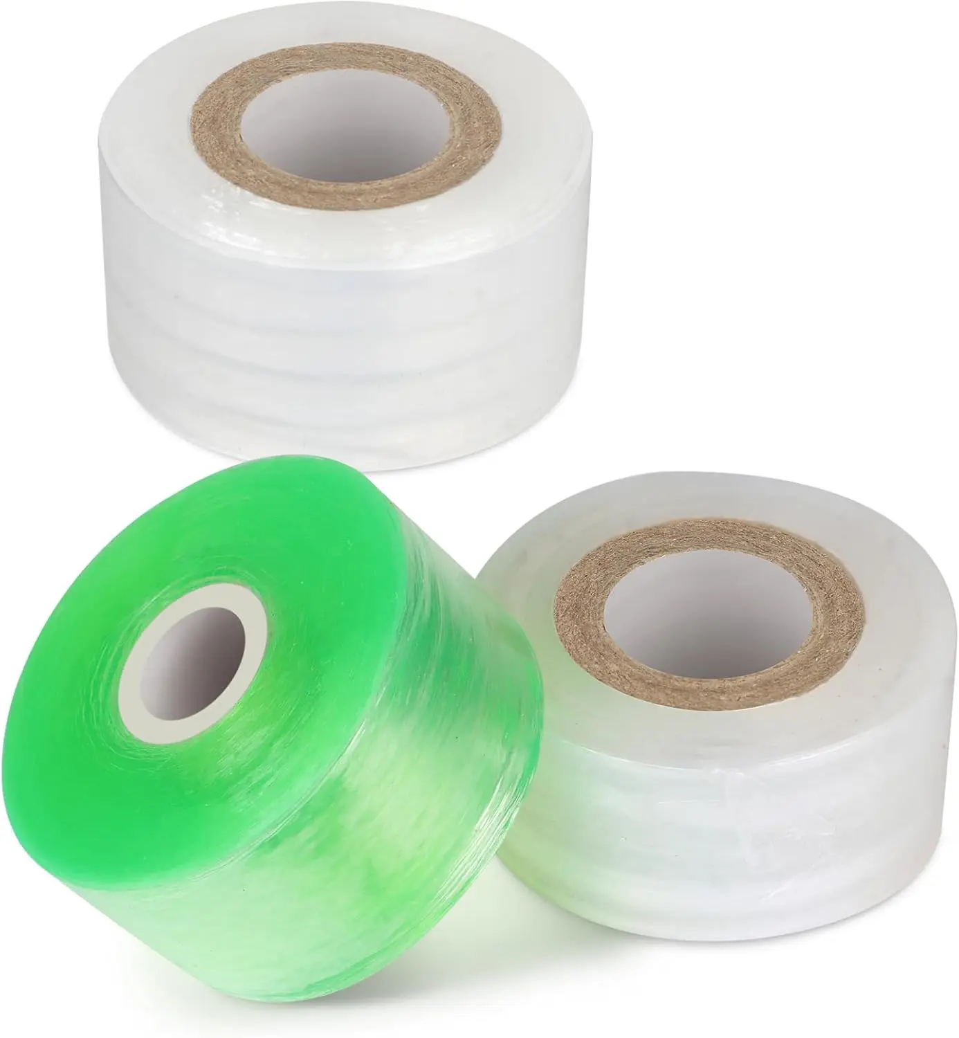 Grafting Tape 3P, Stretchable Self Adhesive Tree Grafting Tape, Tree Repair Tape for Fruit Trees, , Broken Stem, Floral (Green and White)