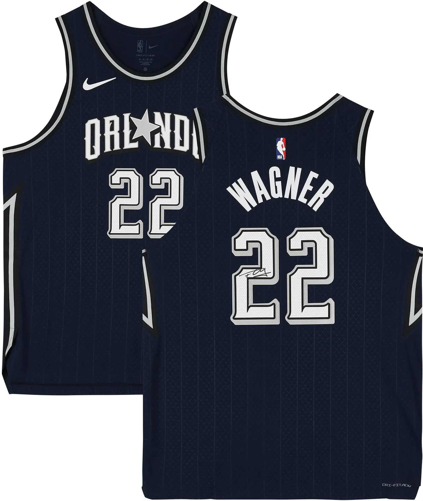 Franz Wagner Orlando Magic Autographed Magic Navy 2023-24 City Edition Authentic Jersey - Fanatics Authentic Certified