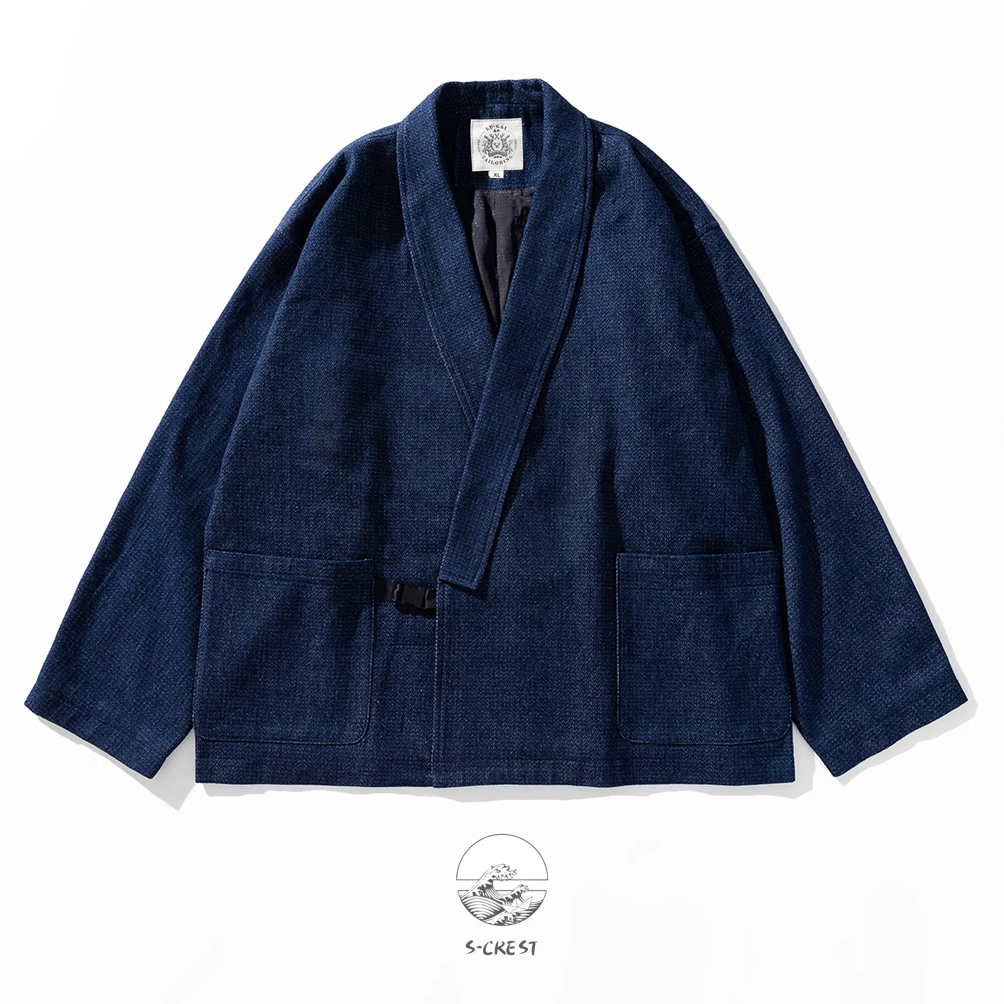 Sculptor | Modern Unisex Haori Jacket, Metal Buckle, Streetwear Fit Blazer