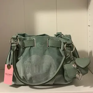 Juicy Couture Queen Couture Tote Bag, Sage Color Fashion Handbag for Daily Use