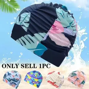 Women's Long Hair Swim Cap, Swim Bonnet, Swim Hat, Korean Style Comfortable Fabric Design, Ideal for Adults & Long Haired Swimmers, Essential Pool Gear