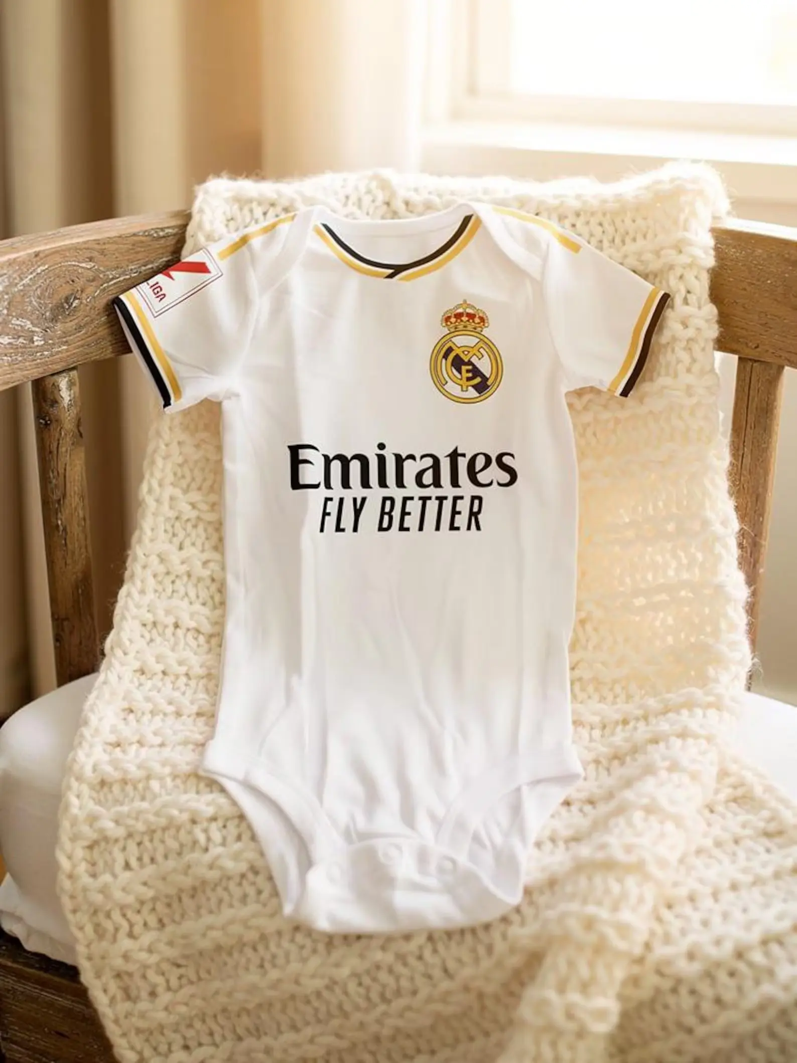 2023-24 Style Baby Soccer Bodysuit, Infant Football Jersey, Newborn Sports Outfit, Baby Gift
