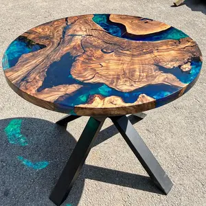[OCM022] Olive Wood Epoxy Table custom epoxy river slab table, Executive Desk, Custom Large Epoxy River Table, Solid Wood Slabs Table, Large Computer Office Desk Workstation, Business Furniture for Home Office