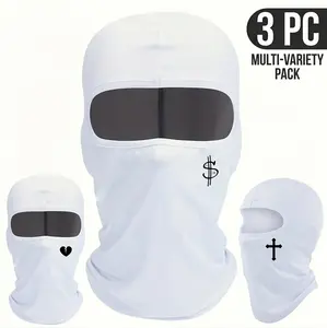 Summer Cooling Ski Mask 1PC/3PCS - Breathable Balaclava Face Cover for Men & Women, UPF 50+ UV Protection, Lightweight Full Face Mask for Cycling, Motorcycle & Outdoor Sports