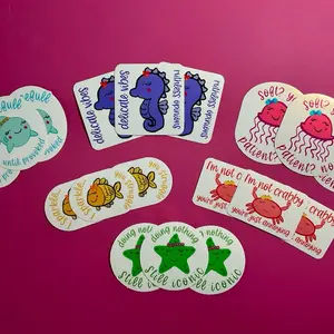 Snarky Sea Cuties Sticker - Fun and Colorful Design for Kids and Adults