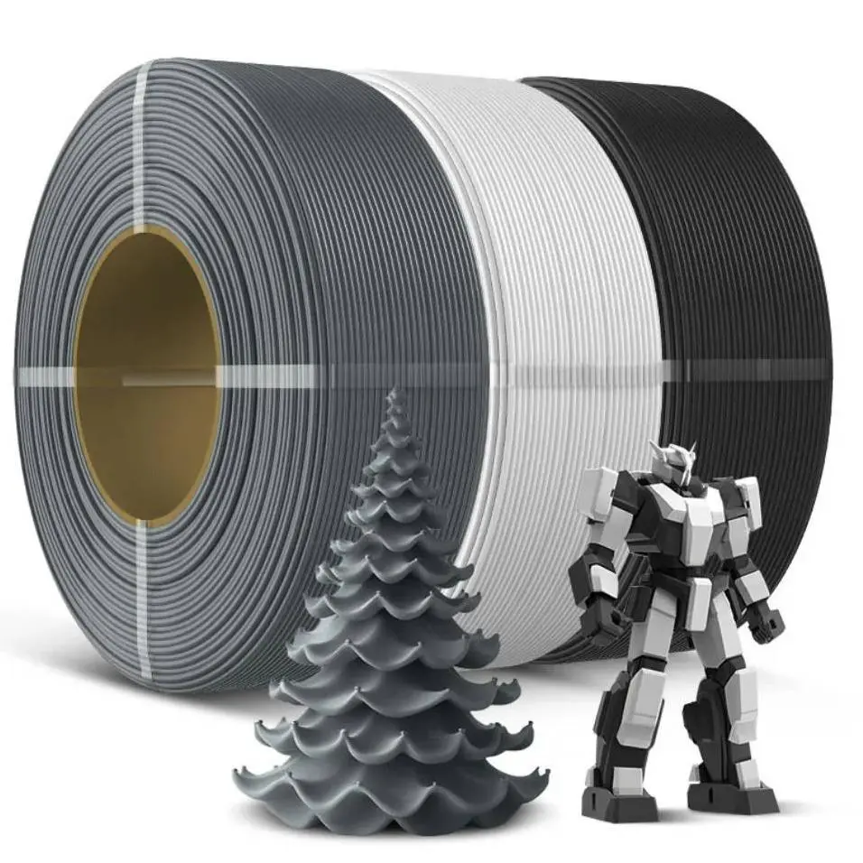 PLA+ Black White Grey*2 6Rolls Combo