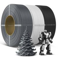 PLA+ Black White Grey*2 6Rolls Combo