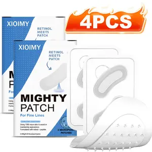 4pcs Hyaluronic Acid Micro Needle Eye Mask, Injected Retinol and Peptides, for Eyes Face Nose, Strong Moisturizing Firming Glow, Hydrating Eye Treatments