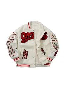 Unisex Hip-Hop Embroidery Jacket Coats, Casual Loose-Fitting Design, Stylish Daily Wear Outerwear, Comfortable & Versatile Fashion Piece