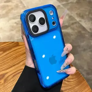 Luxury Transparent Shockproof Phone Case For iPhone 17Air 11 12 13 14 15 16 17 Pro Max Plus Clear Bumper Back Soft TPU Cover