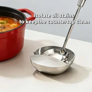 Pot Lid Holder, 1 Count Soup Spoon Rack, Cooking Spatula Rest Holder, Pot Lid Rest Stand, Tableware Storage Rack, Kitchen Supplies Kitchenware Home