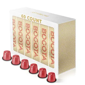 Piu Bello Bogota Flavor Coffee Pods - Nespresso Machine (Original) Compatible Capsules Pack - Rich & Balanced Taste - Strong Italian Espresso Flavored - Kosher Certified (60 Count Single Flavor)