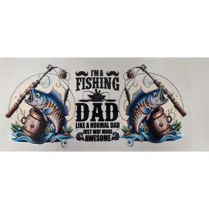 Uv Dtf Cup Wrap Fishing Dad 56
