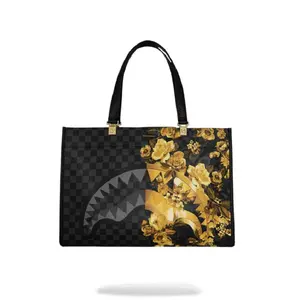 SPRAYGROUND T9007 GOLD FLORAL REMIX TORTUGA TOTE S26 *POS*