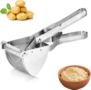 Potato Ricer, Stainless Steel Potato Masher for Commercial and Home Use