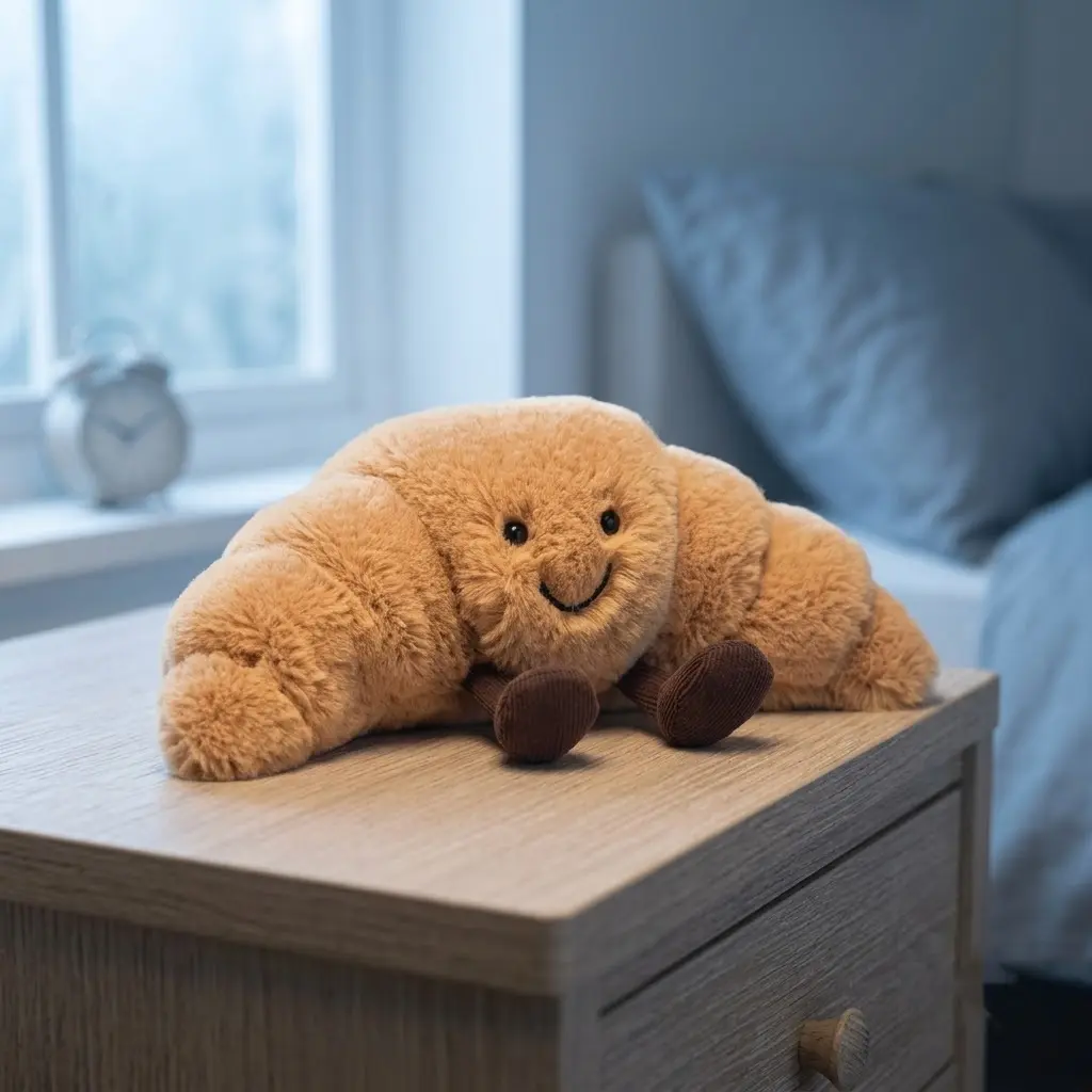 Jellycat Amuseables Croissant Medium – Playful Bakery Treat Character, Soft Golden Layers & Cute Gift for Foodies