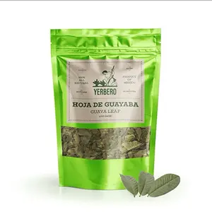 Hoja De Guayaba - Whole Guava Leaf 4oz (113gm) Herbal Tea (Te Hojas De Guayaba) | Crafted By Nature Natural Fresh Tea | Non-GMO | Gluten-free.