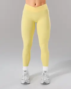 Wrap Mid Rise Legging - Canary