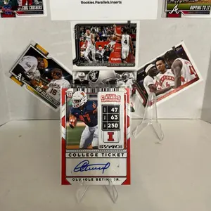 College Ticket Autographed Trading Card Featuring Glu Ole Betiko Jr. Sports Memorabilia Collectible