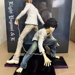 22cm New Cartoon Death Note Yagami Light&L Doll Hand-Made Model Handsome Cartoon Character Desktop Ornaments Toy Gift