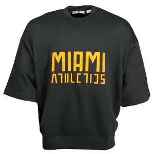 adidas Mens Fear Of God Athletics Ncaa University Of Miami Hurricanes Crew Neck Short Sleeve Casual Tops Casual - Grey