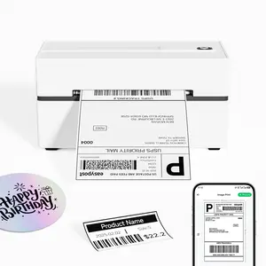 Bluetooth Label Thermal Printer 4x6, Wireless Shipping Parcel Printer, Compatible with Phone/PC & Mac, Supports USPS/UPS/Shopify/Amazon/Etsy & More, Ideal for Small Business/Home Office